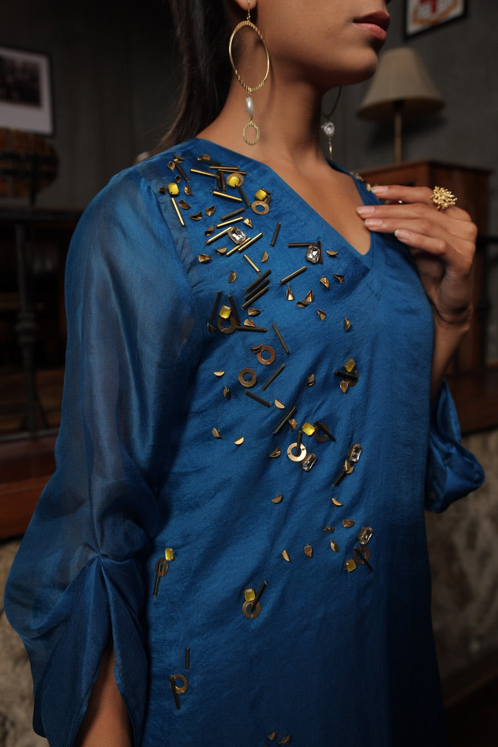 ZIYA 2 - ORGANZA A-LINE KURTA WITH PANT