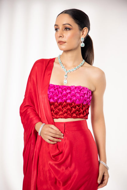 ONYX - BUSTIER WITH SAREE