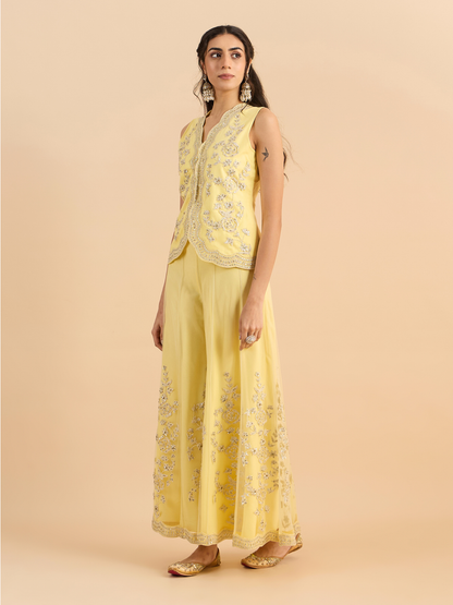 LEMON YELLOW EVA CO-ORD SET
