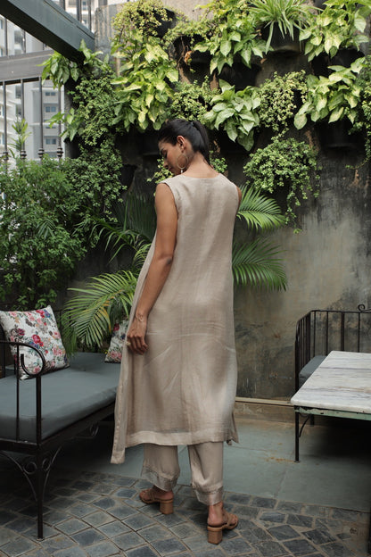 GUL - ORGANZA A-LINE KURTA WITH PANT