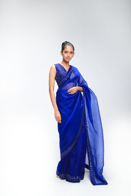 BLUE HORIZON GLEAM SAREE