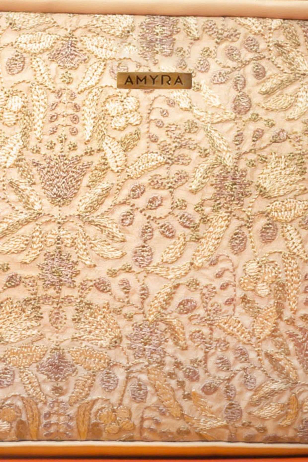 ZEN EMBROIDERED HANDBAG - BEIGE