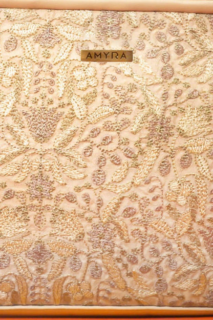 ZEN EMBROIDERED HANDBAG - BEIGE