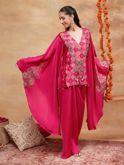 KASHI GULNAAR HAND EMBROIDERED BANARASI SKIRT SET