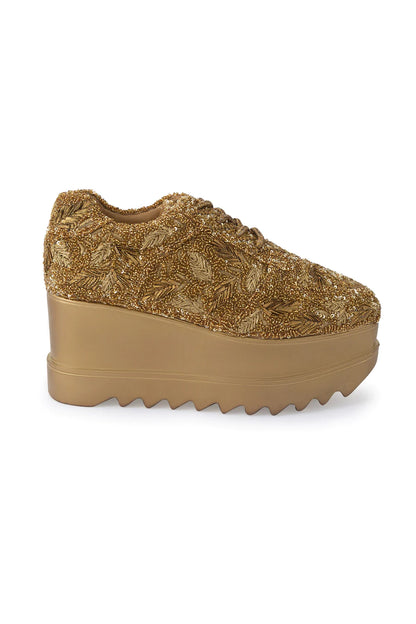 STAY GOLDEN WEDGE SNEAKERS