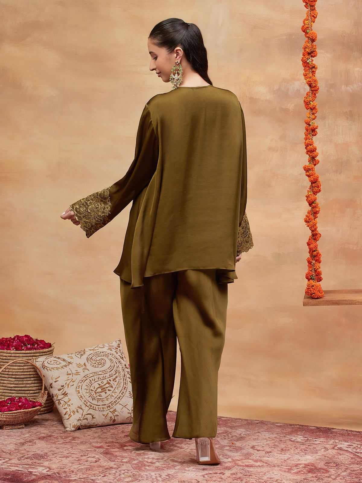 REWA HARIT HAND EMBROIDERED BANARASI DHOTI SET
