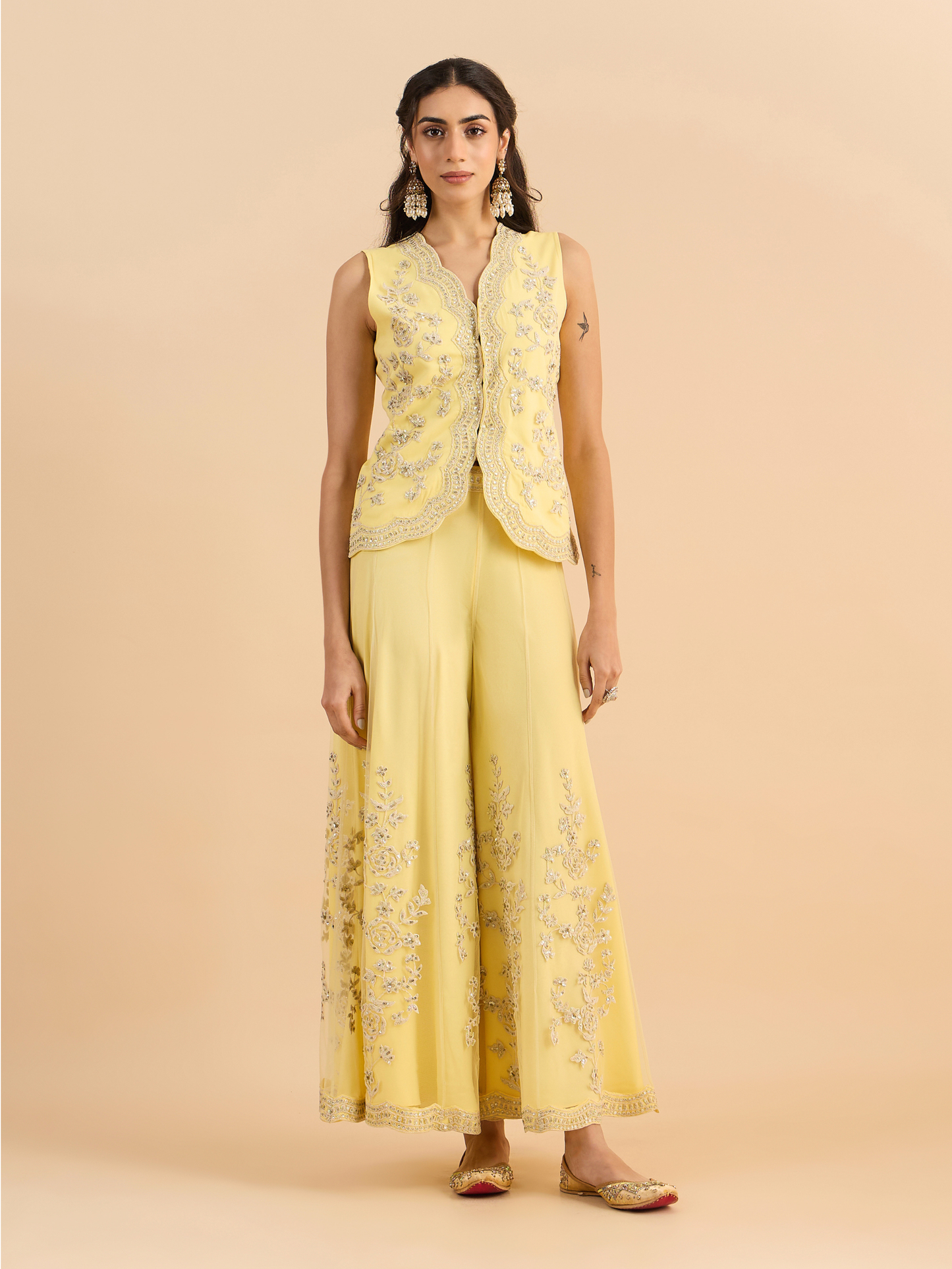 LEMON YELLOW EVA CO-ORD SET