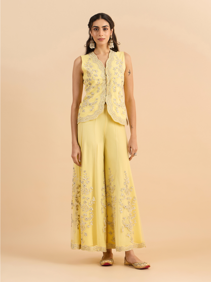 LEMON YELLOW EVA CO-ORD SET