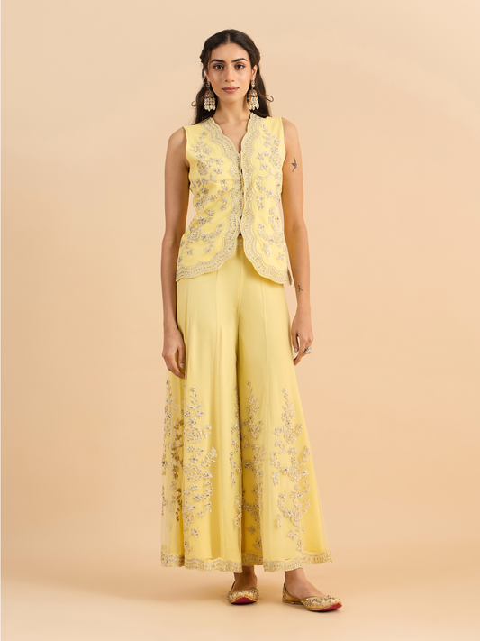 LEMON YELLOW EVA CO-ORD SET