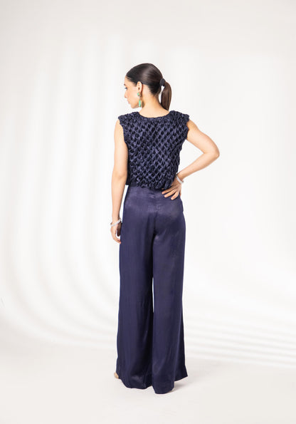VENUS - V NECK  FULL SMOCK TOP WITH PANT