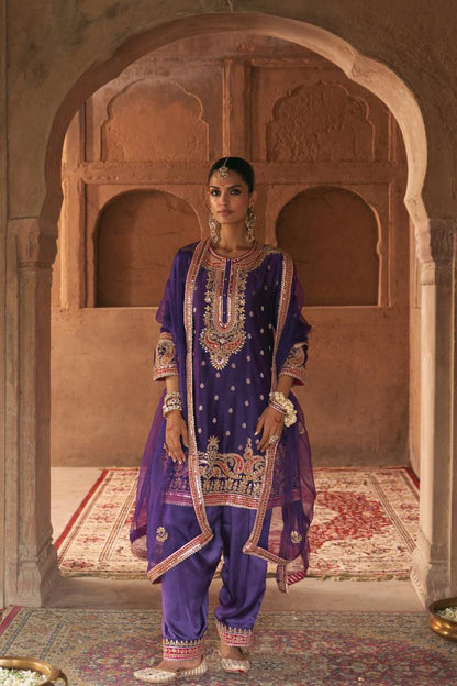 FARHANA - SHORT KURTA WITH SALWAR AND DUPATTA