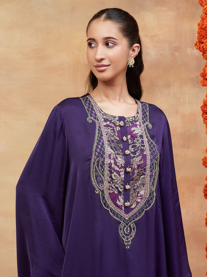 MEER JAMUNI HAND EMBROIDERED BANARASI FARSHI SET