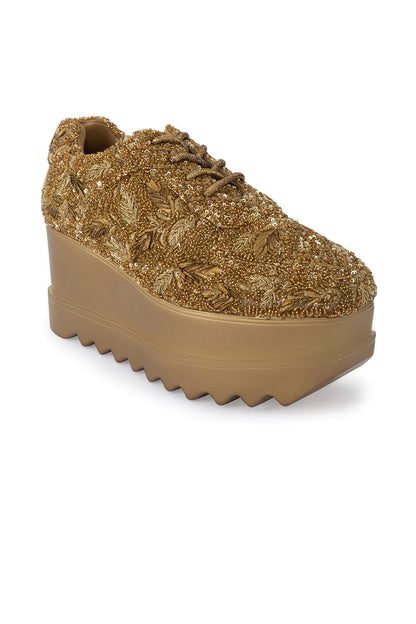 STAY GOLDEN WEDGE SNEAKERS