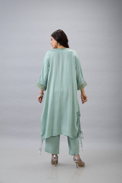 MINT GREEN EMBROIDERED CO-ORD SET