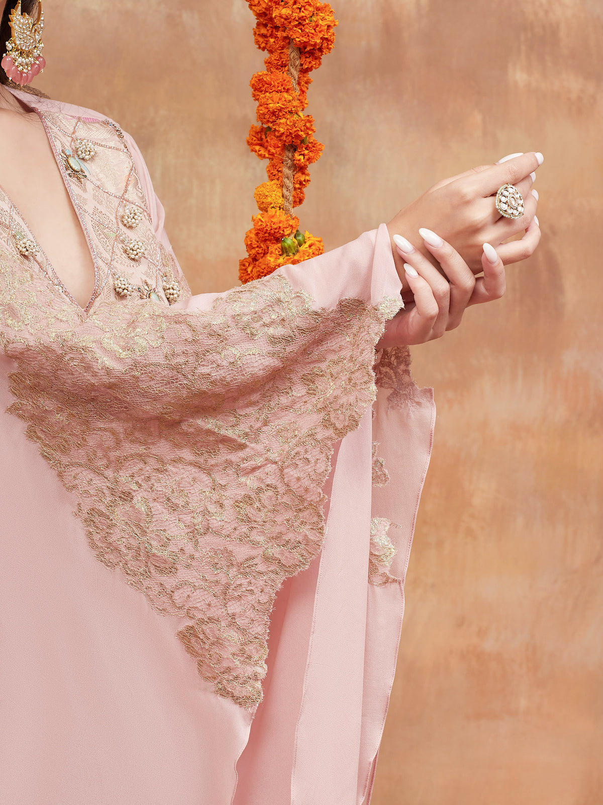 KASHI KAMAL HAND EMBROIDERED BANARASI  SHARARA SET