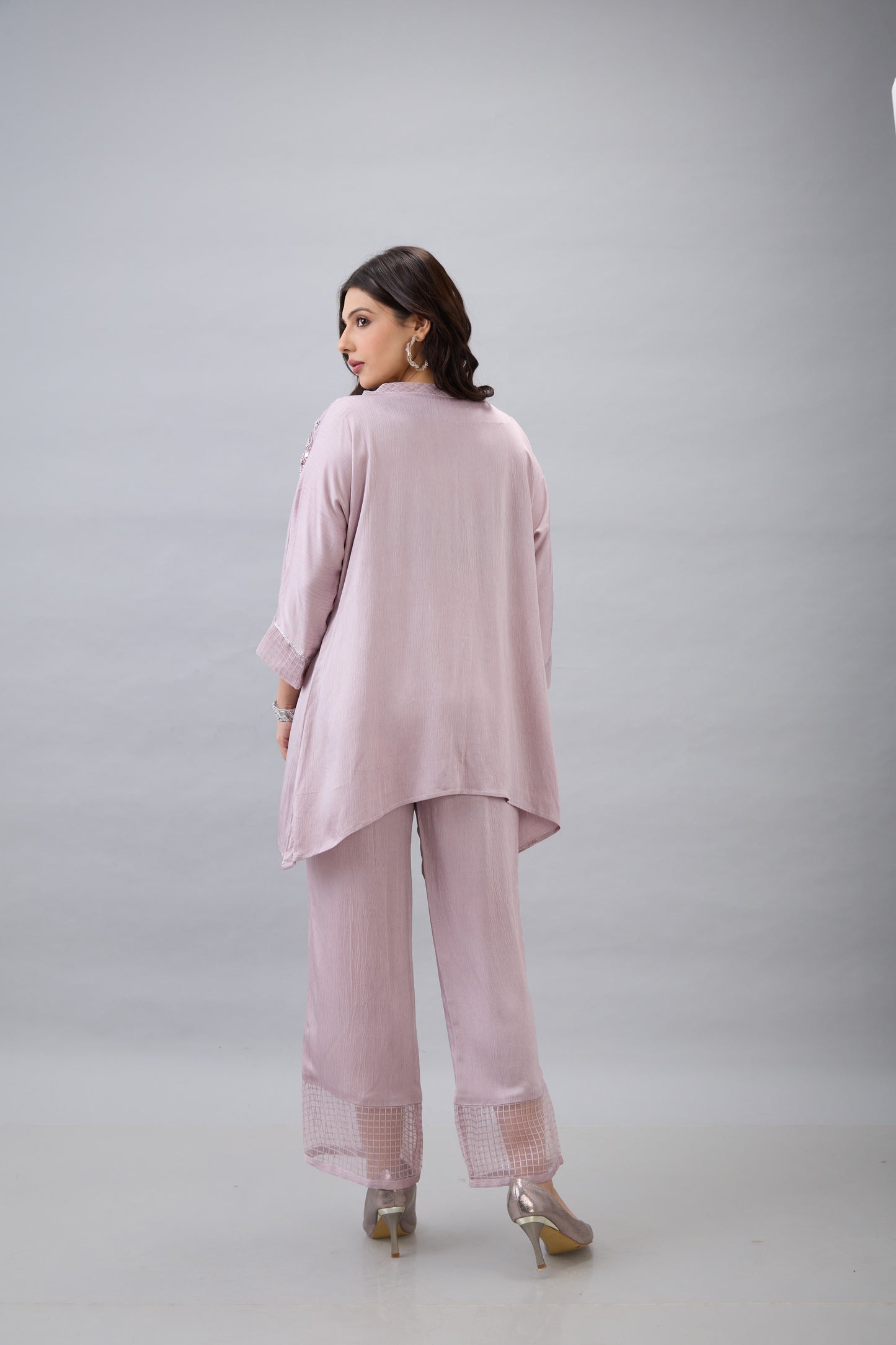 MAUVE EMBROIDERED CO-ORD SET