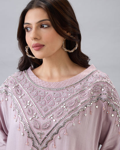 MAUVE EMBROIDERED CO-ORD SET