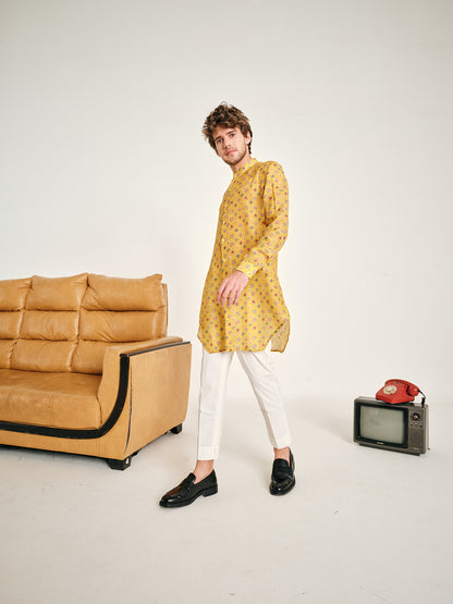 YELLOW SITARA KURTA