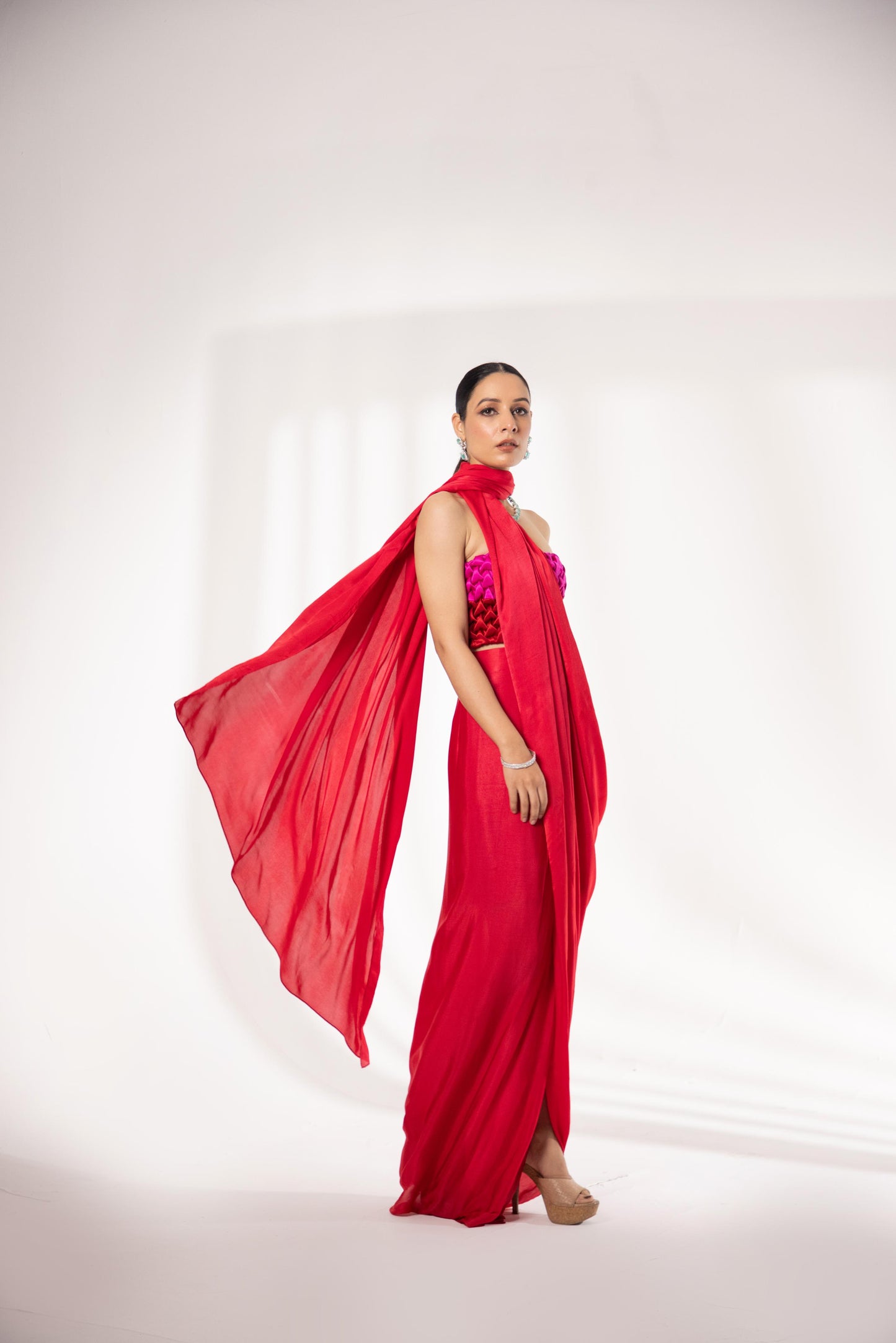 ONYX - BUSTIER WITH SAREE