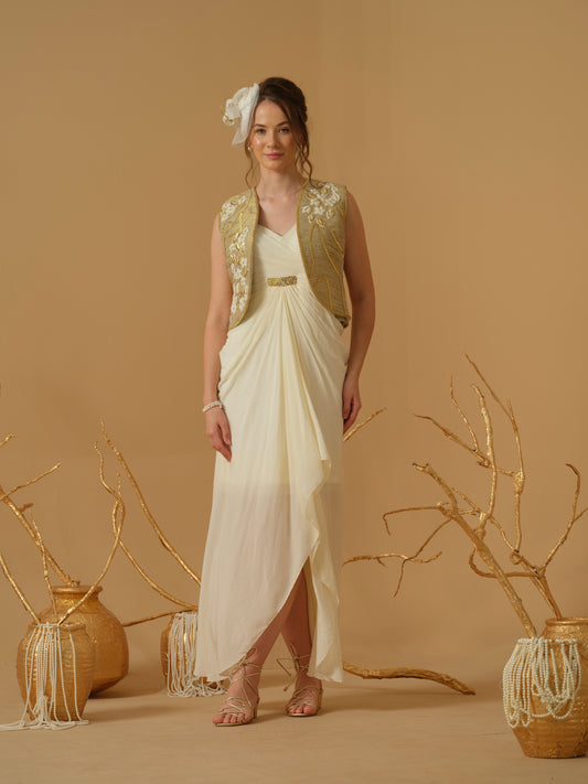 GOLD & IVORY DRESS