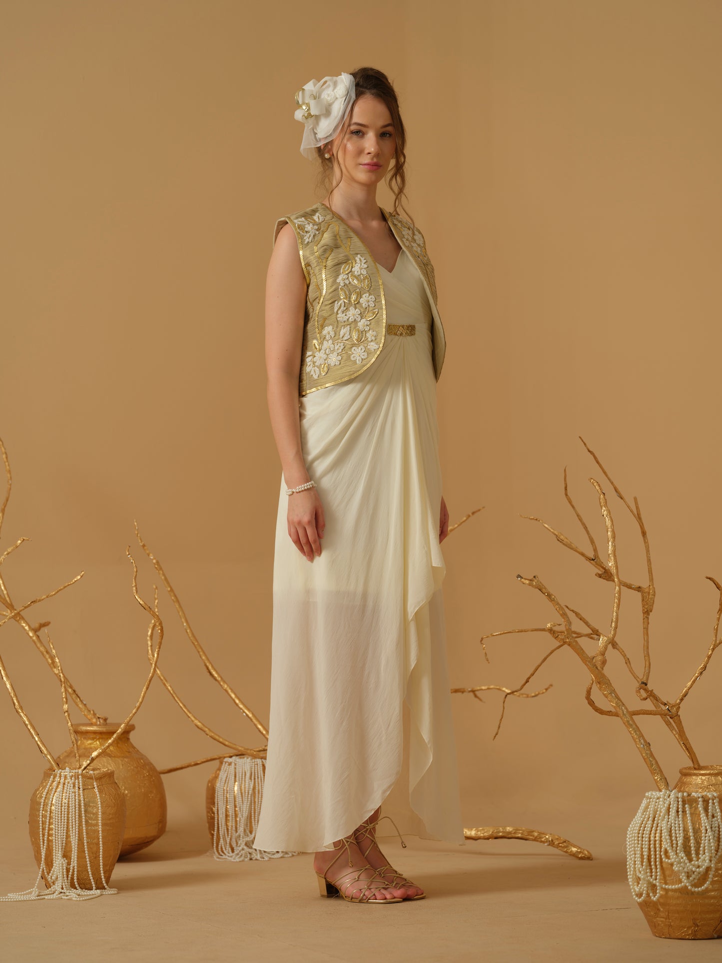GOLD & IVORY DRESS