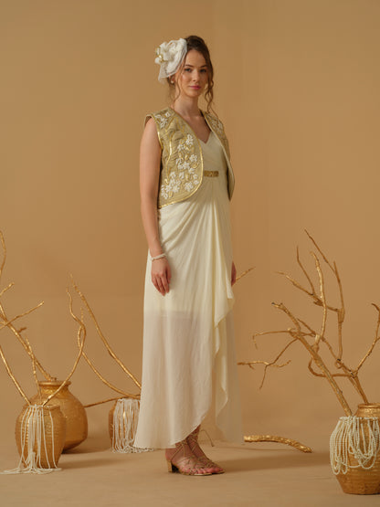 GOLD & IVORY DRESS
