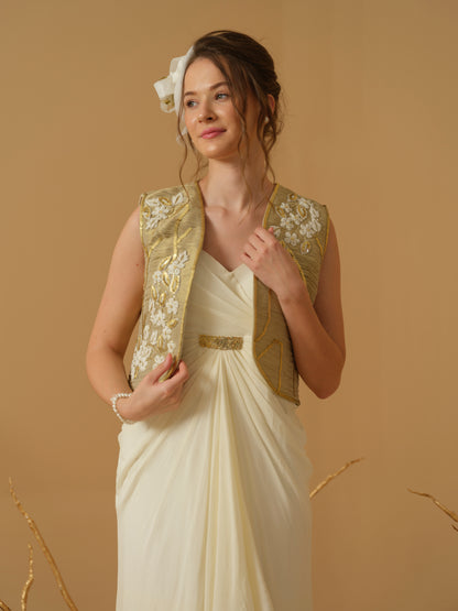 GOLD & IVORY DRESS