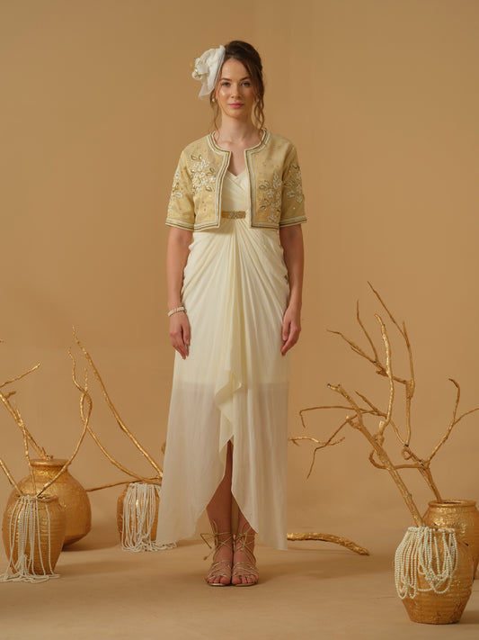 GOLD & IVORY DRESS