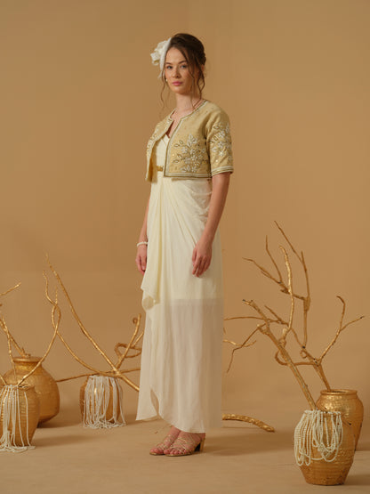GOLD & IVORY DRESS