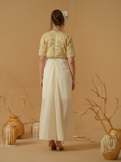 GOLD & IVORY DRESS