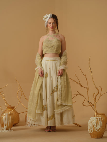 GOLD & IVORY LEHENGA