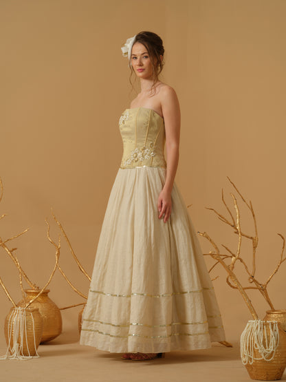 GOLD & IVORY DRESS