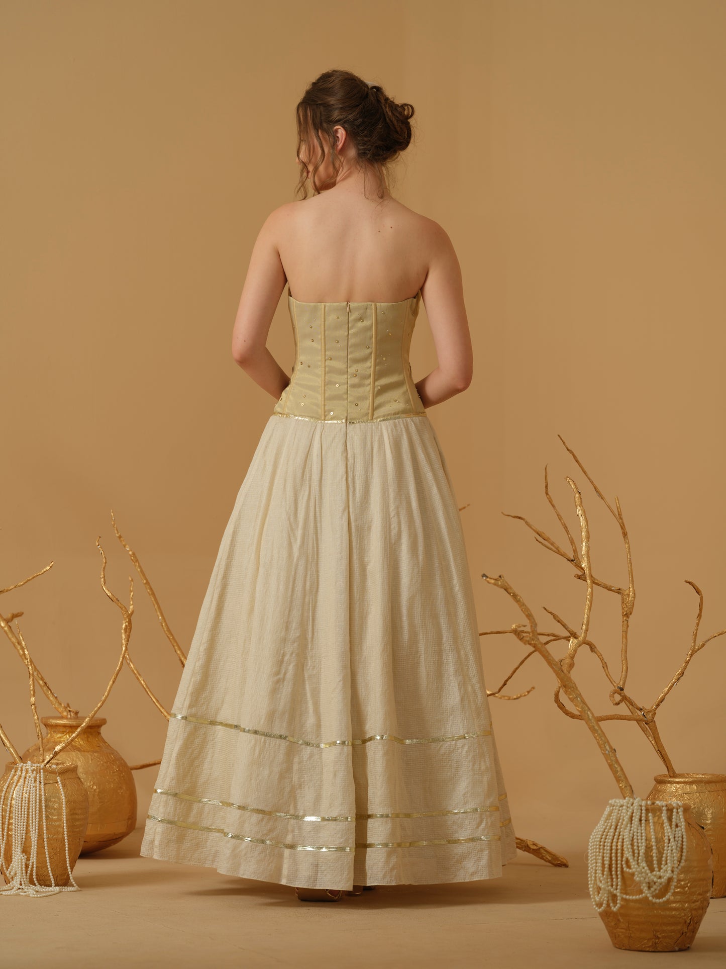 GOLD & IVORY DRESS