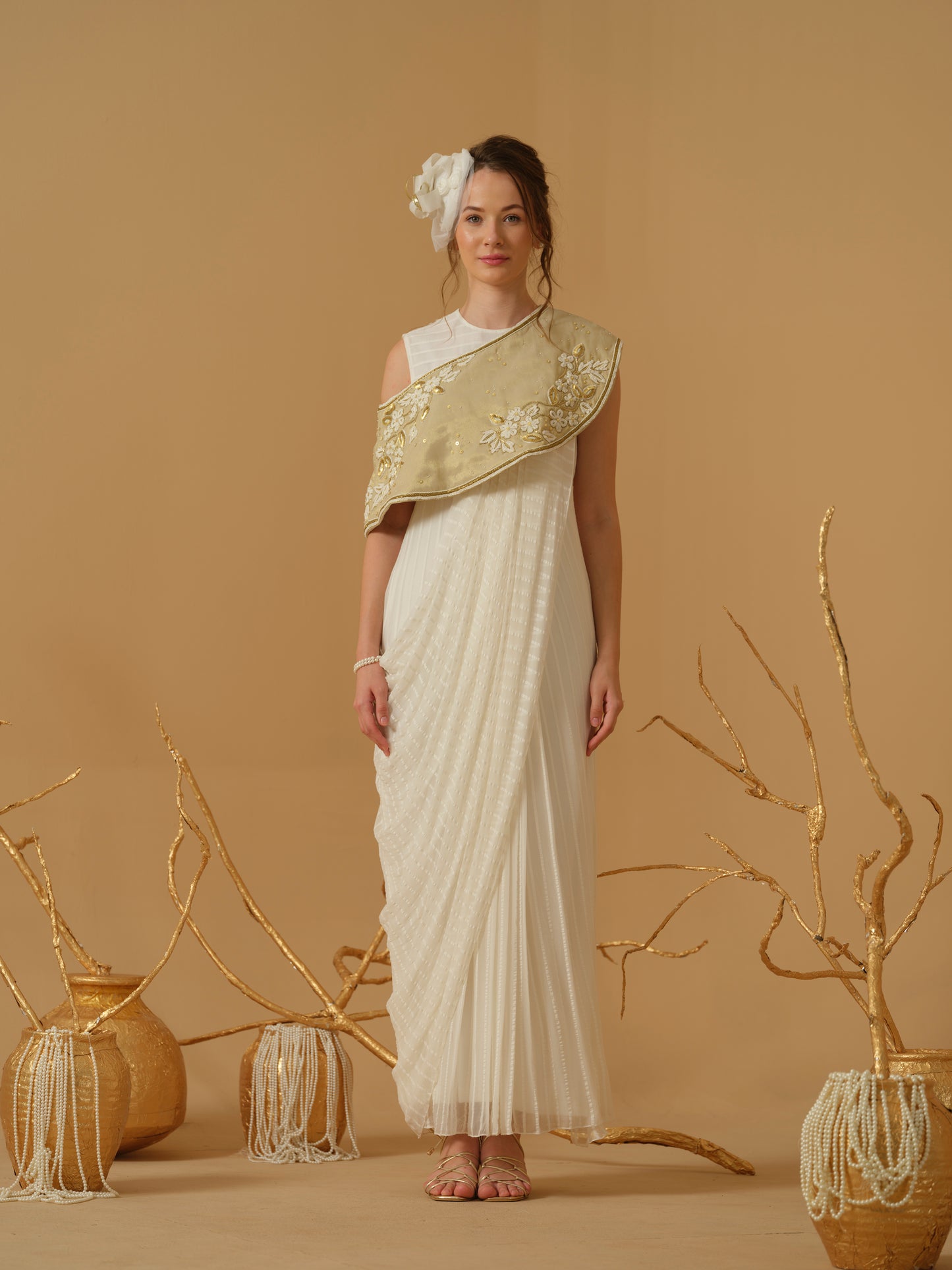GOLD & IVORY DRESS