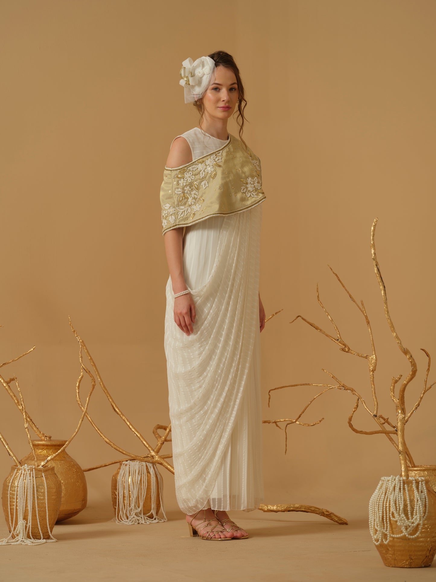 GOLD & IVORY DRESS
