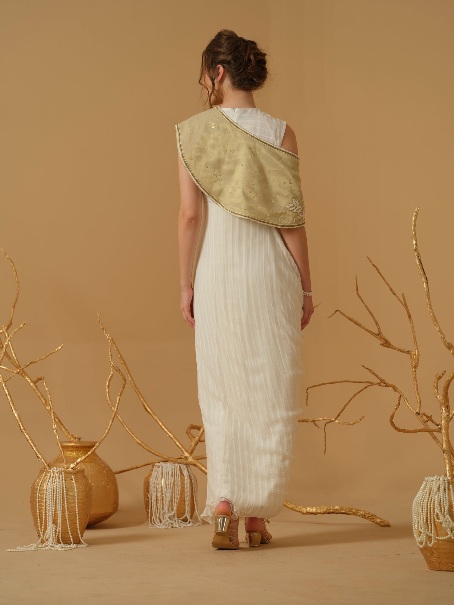 GOLD & IVORY DRESS
