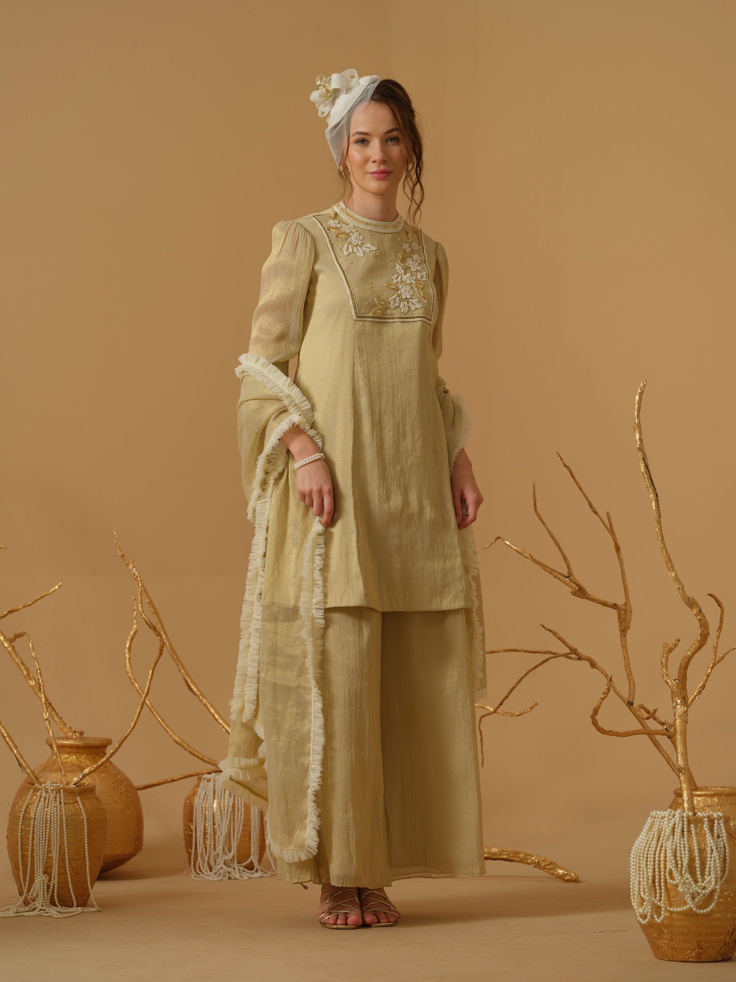 GOLD KURTA SET