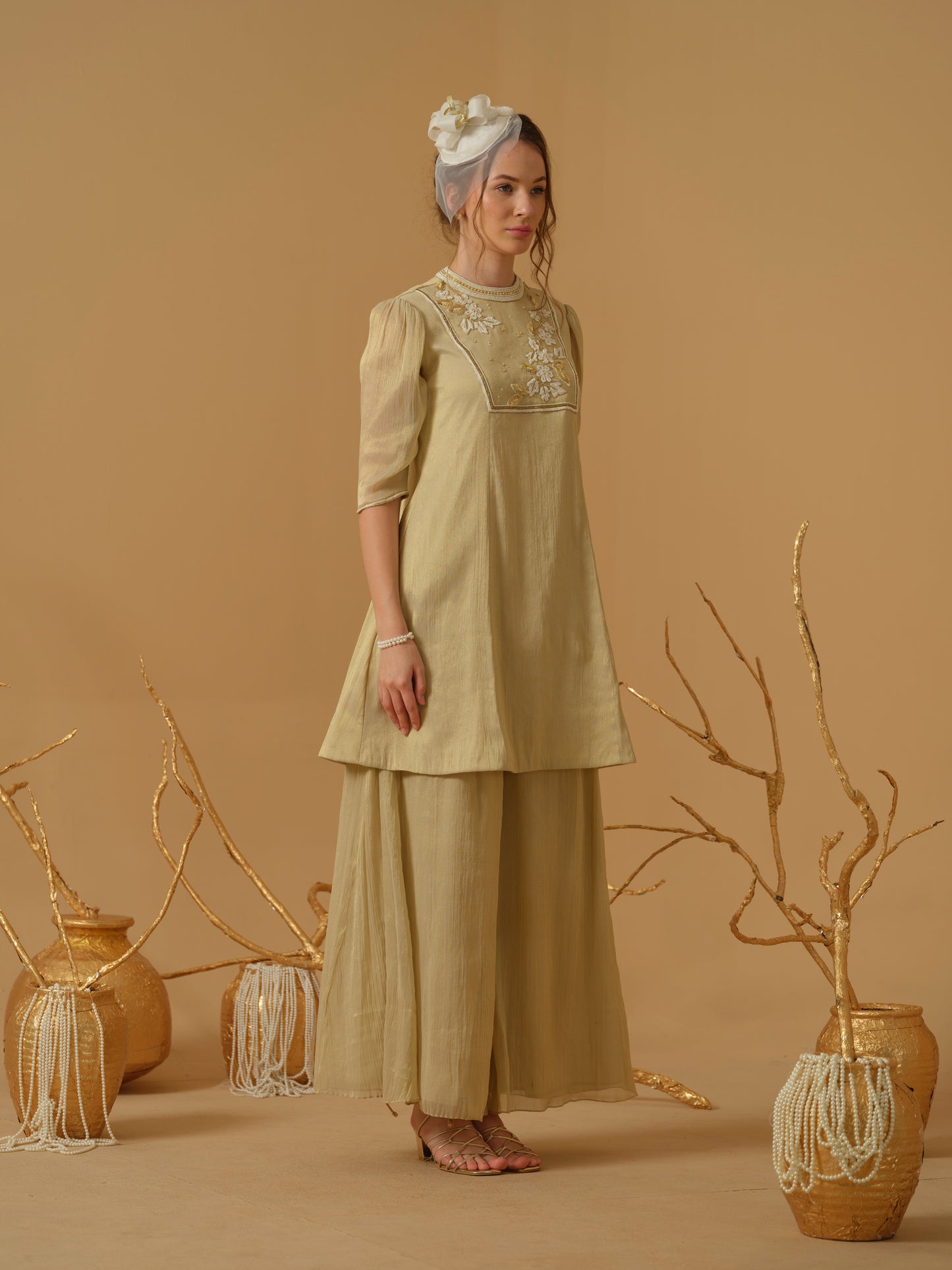 GOLD KURTA SET