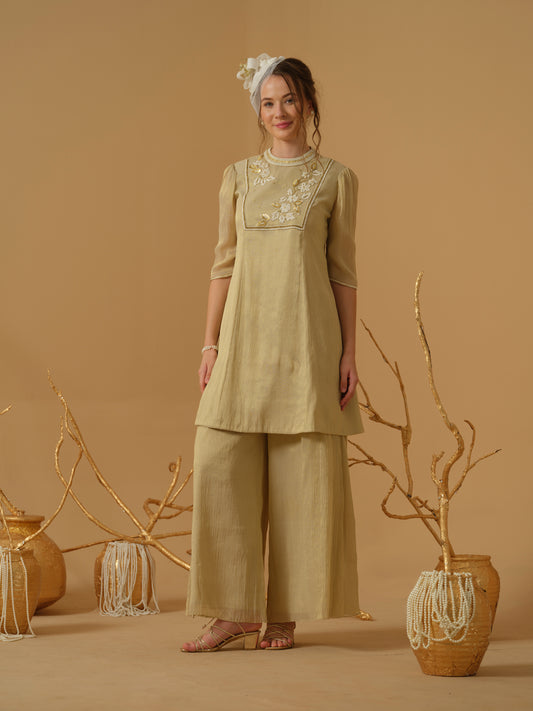 GOLD KURTA SET
