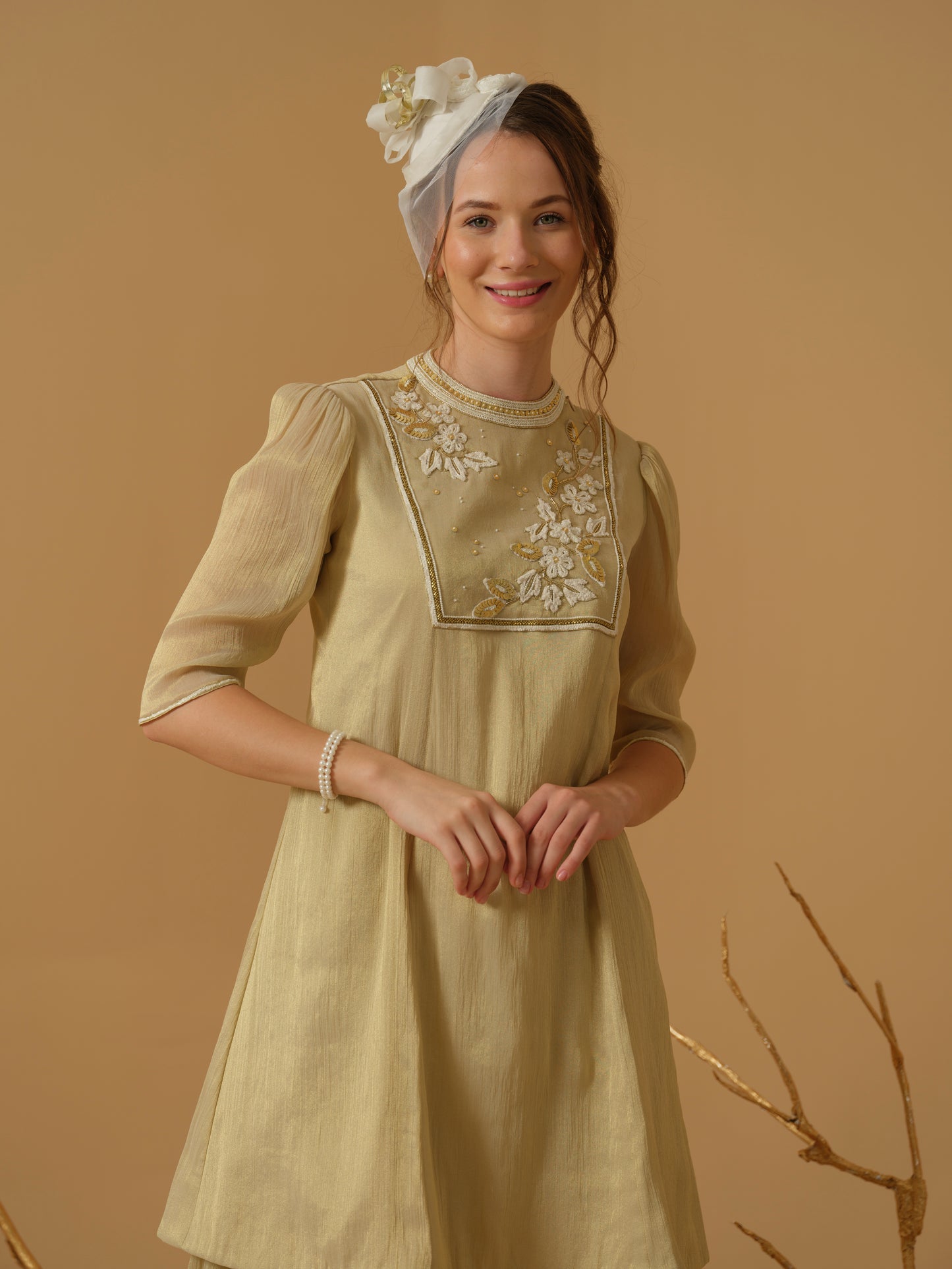 GOLD KURTA SET