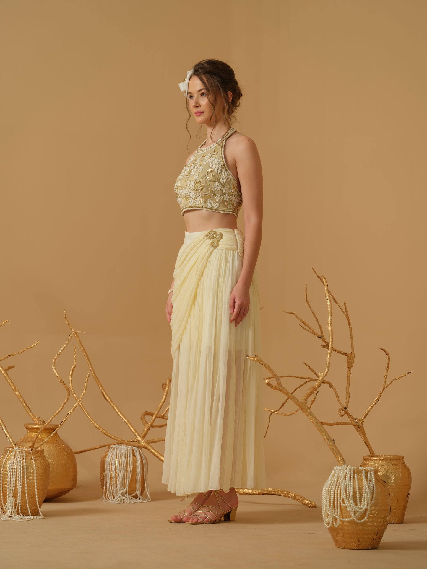 GOLD & IVORY SKIRT