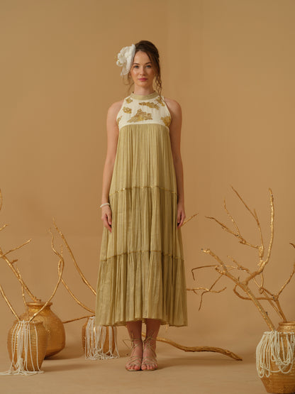 GOLD & IVORY DRESS
