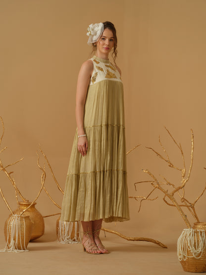 GOLD & IVORY DRESS