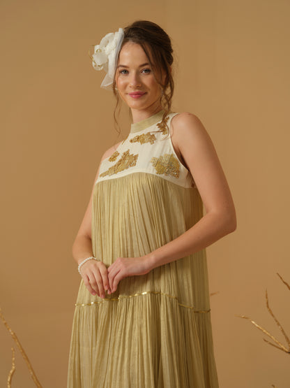 GOLD & IVORY DRESS