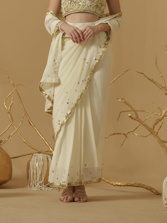 IVORY SAREE