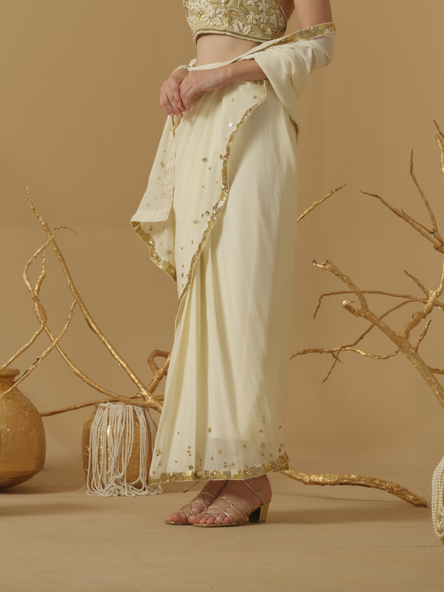 IVORY SAREE