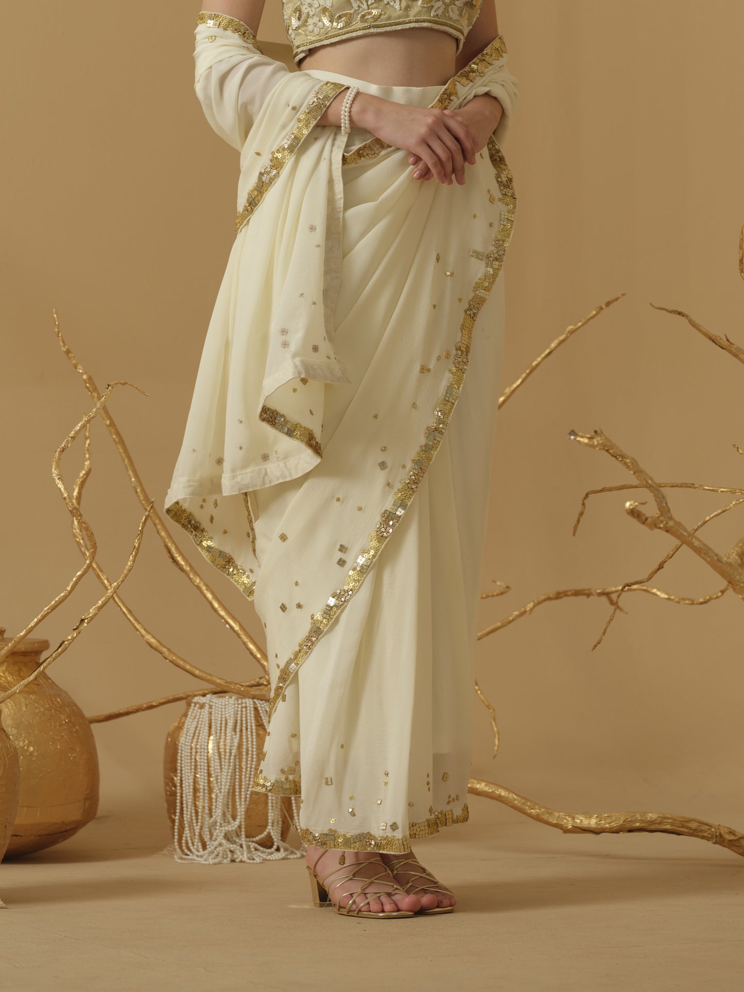 IVORY SAREE