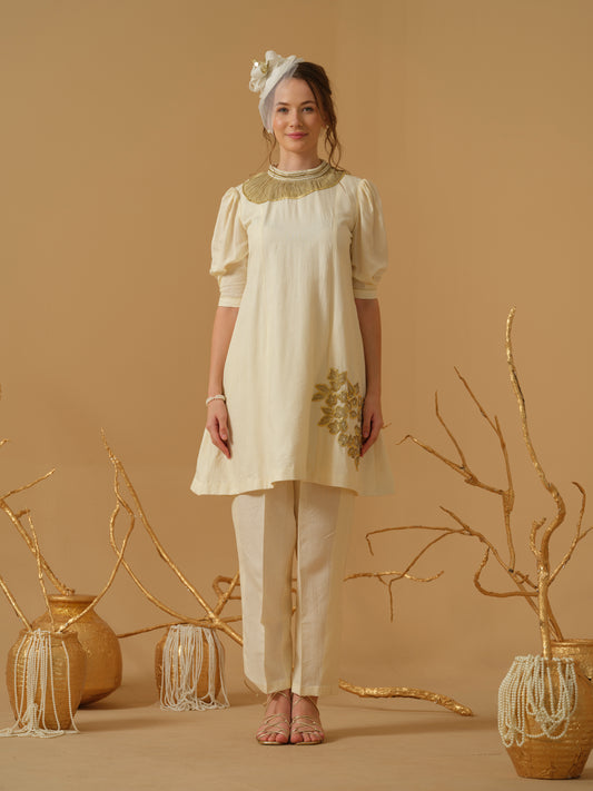 IVORY KURTA SET