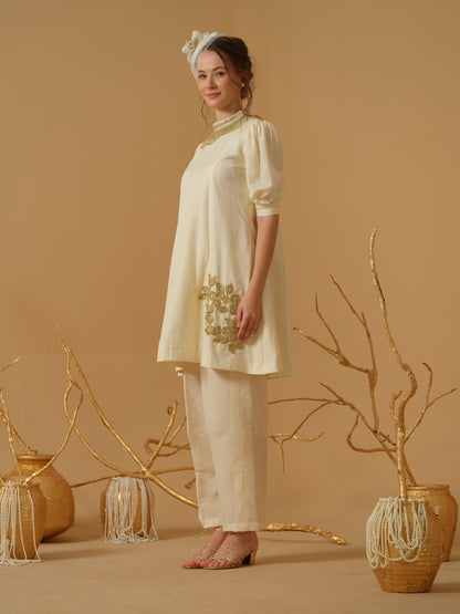 IVORY KURTA SET