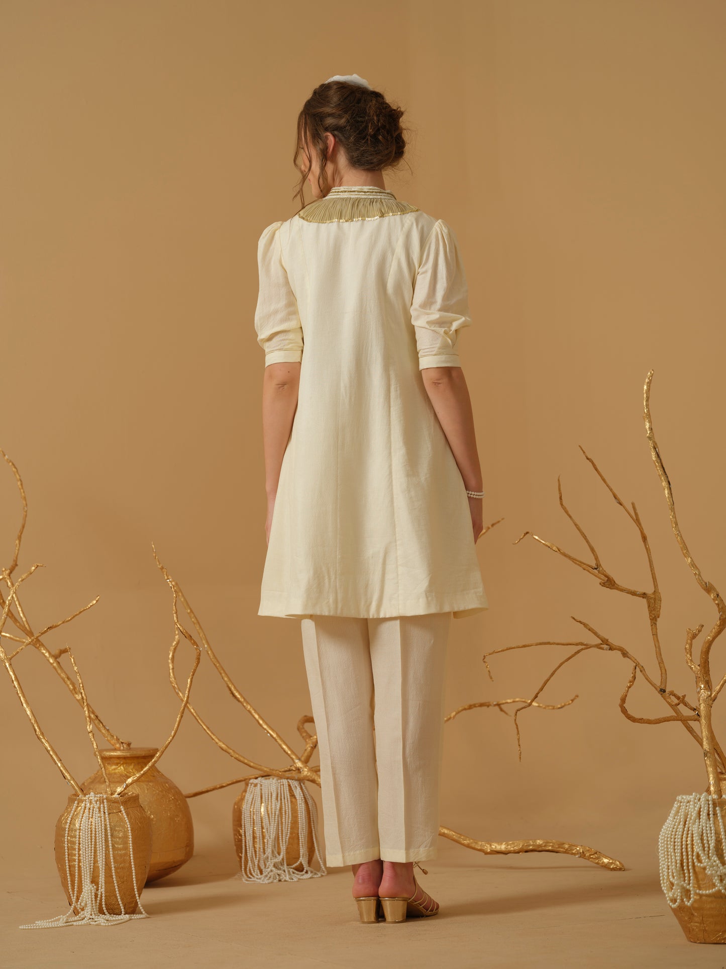 IVORY KURTA SET